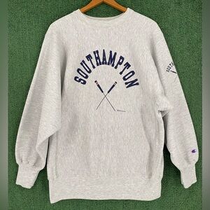 VTG 90’s Champion Reverse Weave Southampton Rowing Sweatshirt Men Large USA Made